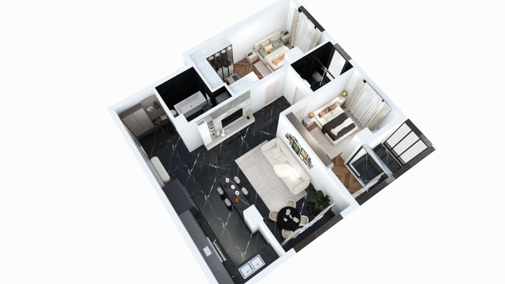Apartament cu 3 camere – 85,35 mp utili, Laz Residence Suceava